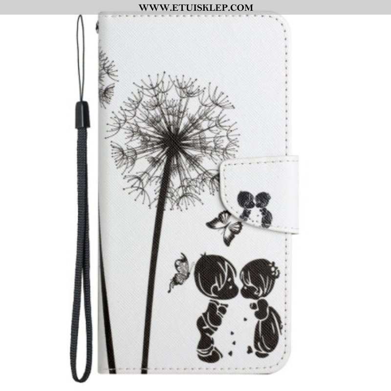 Etui Folio do Poco X4 Pro 5G z Łańcuch Smycz Love Dandelions